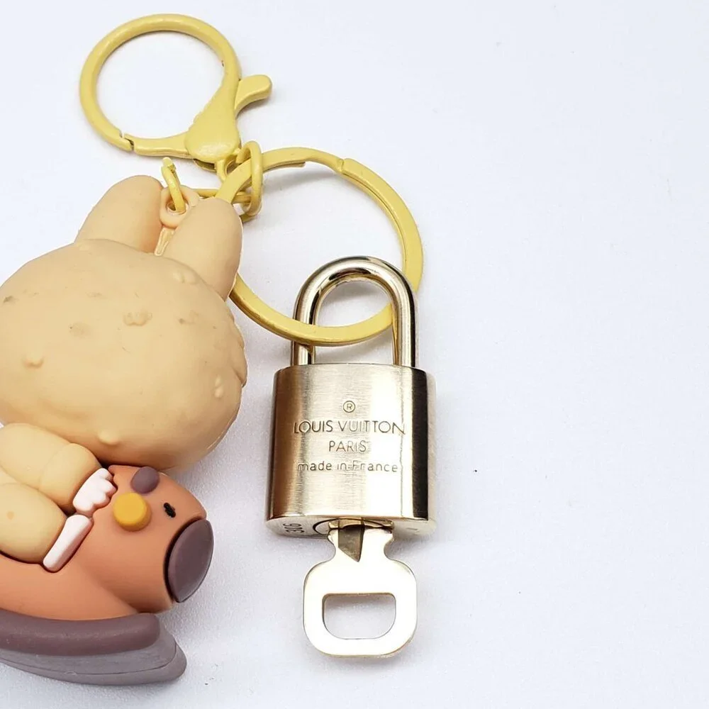 Authentic Louis Vuitton Lock & Key with Labubu Keychain, Keycharm - Picture 8 of 10
